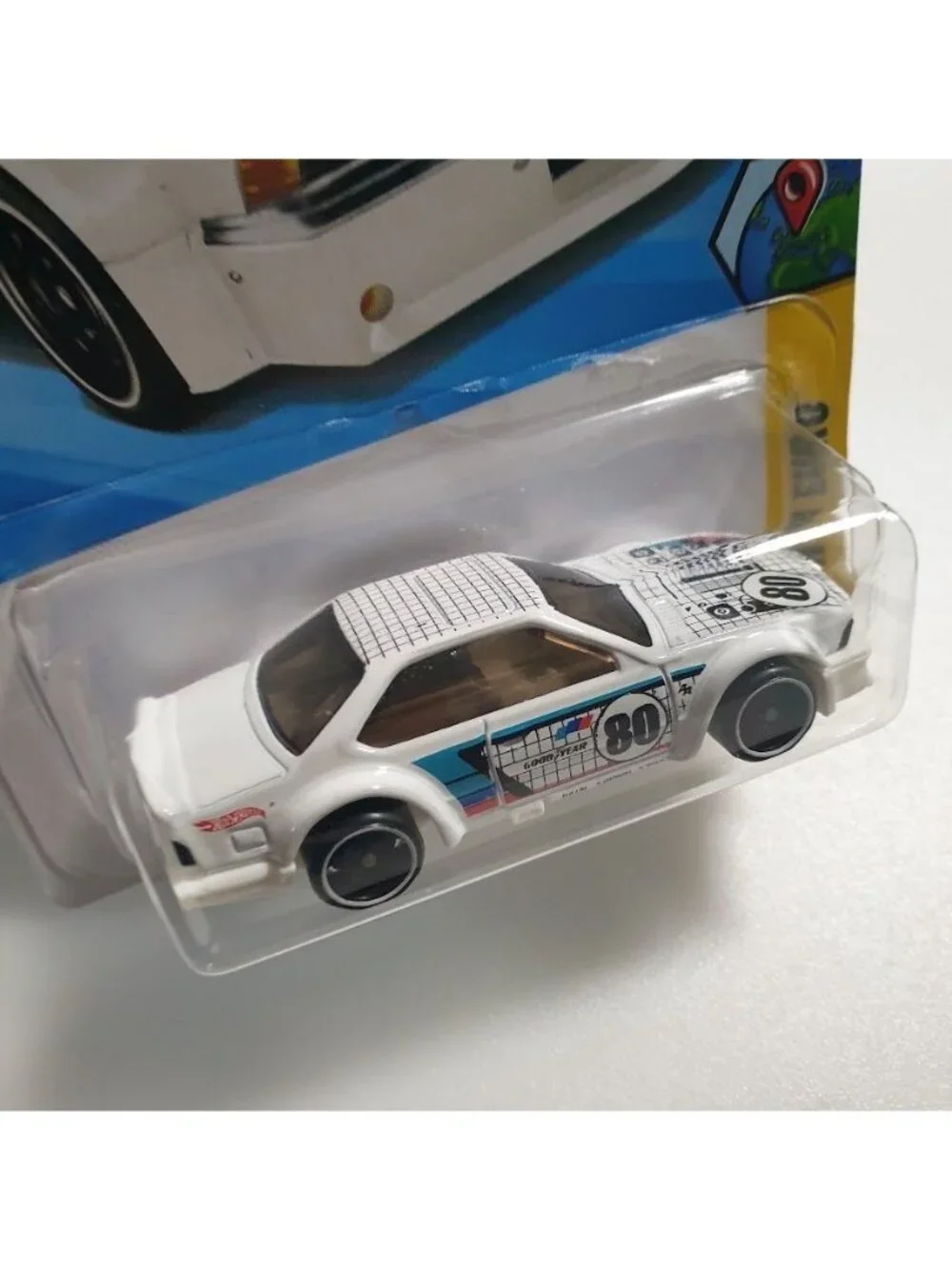 Hot Wheels BMW 635 CSI HW Euro White Blue Red 7/10 Diecast Toy Car Mattel Gift
